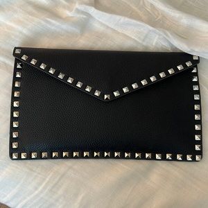 Black studded purse